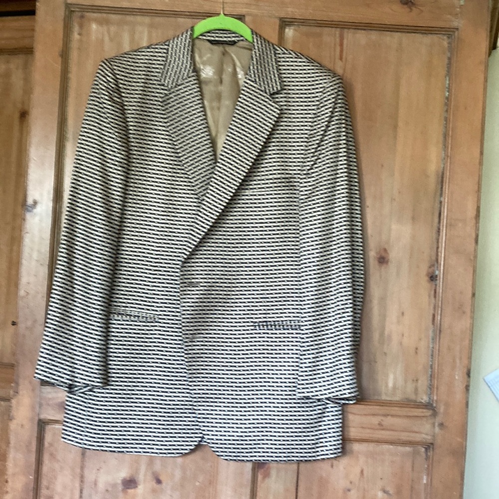 COPY - Vintage Lebow silk jacket blazer 44 R print